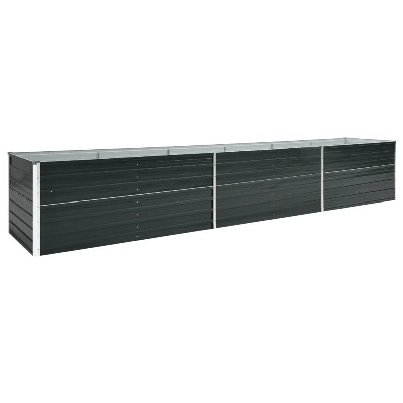Aarilyn Metal Raised Garden Bed, Anthracite
