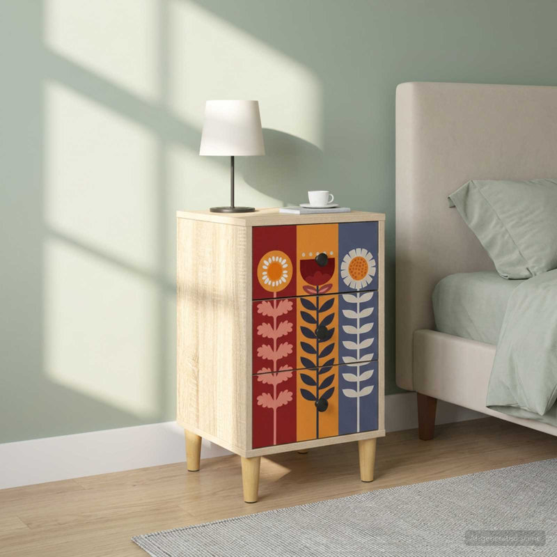 36 cm W Bedside Table