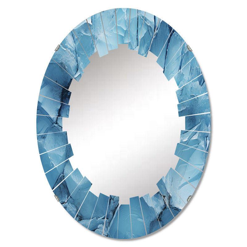 Nauja - Miroir mural moderne ovale, 30 po x 20 po