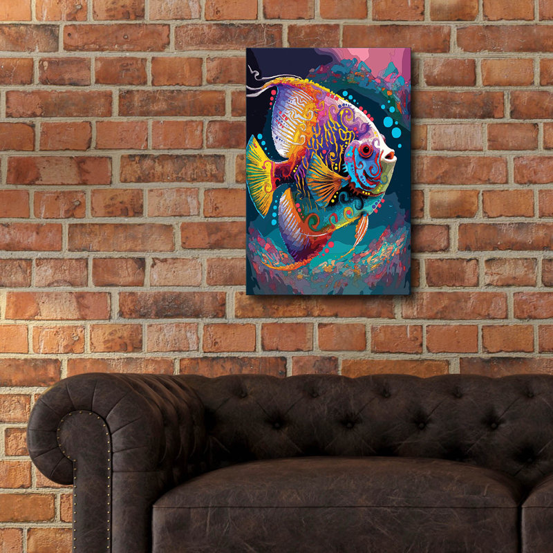 " Angelfish " Print, 24" H x 16" W x 0.2" D