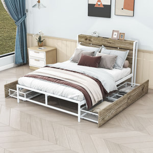 Vivenne Platform Storage Bed