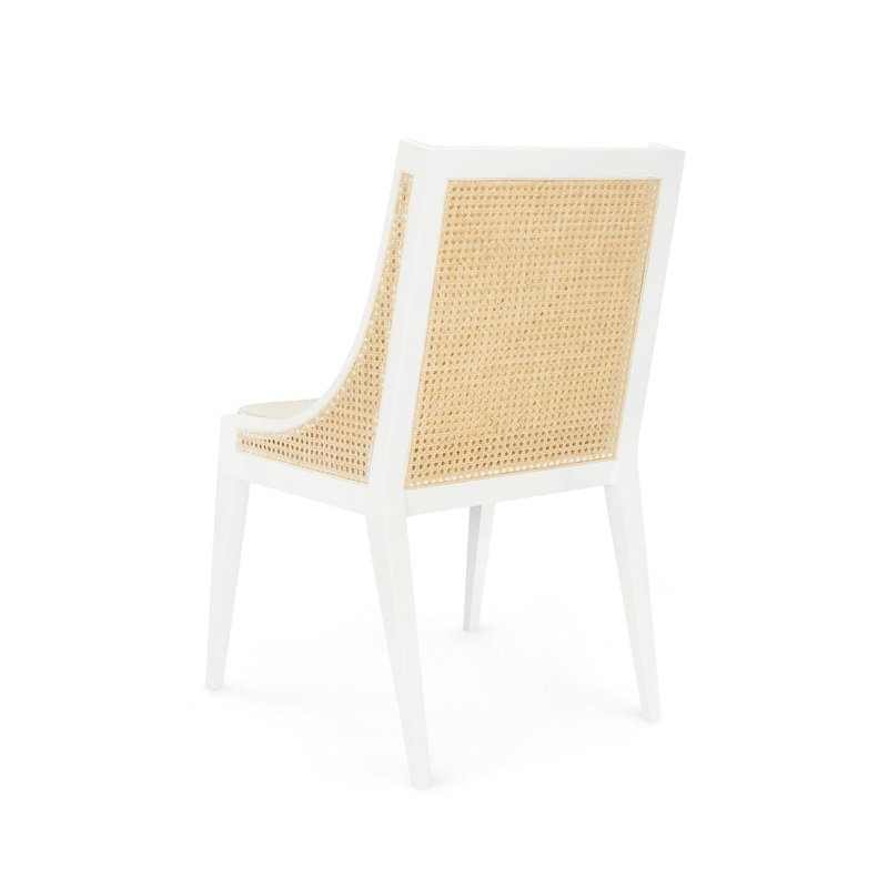 Raleigh Linen Armchair, White Linen, White