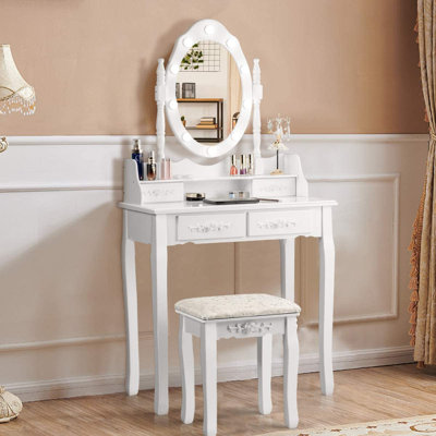 Cruce Dressing Table with Mirror