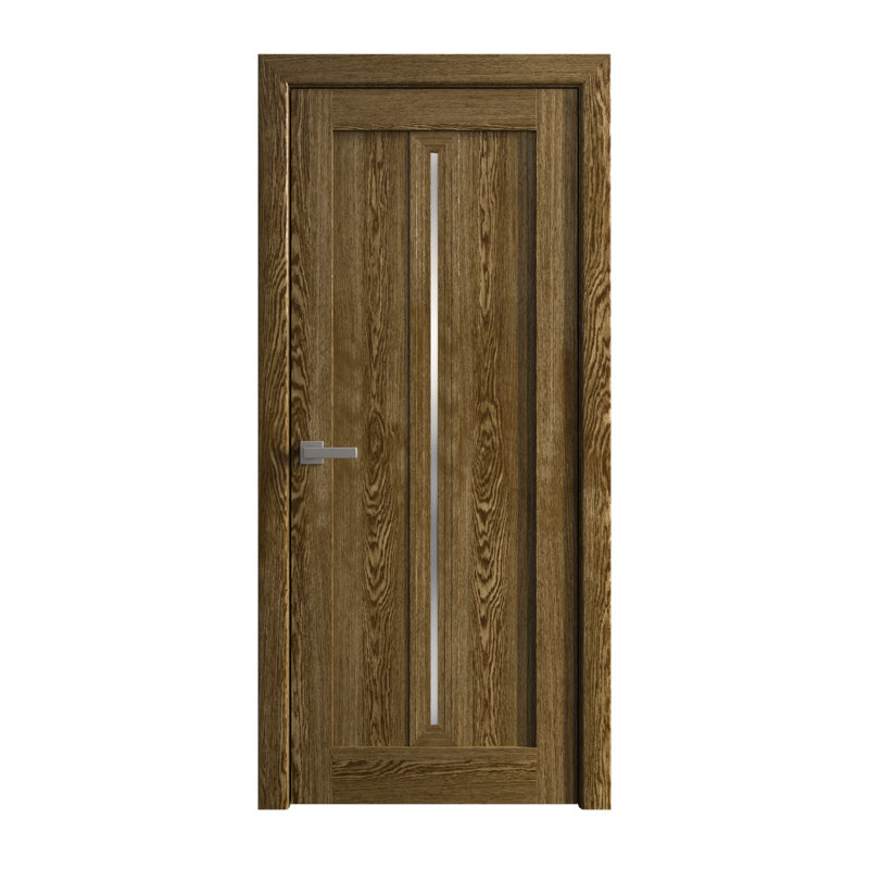 Porte intérieure intérieure | Ego 5014 | Poignée simple à panneau régulier | Portes de salle de bain modernes, Chêne marbré