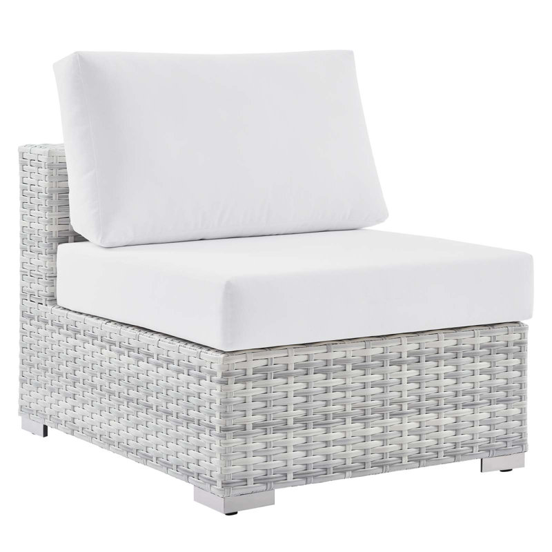 Fauteuil d'extérieur sans accoudoirs Convene, Sunbrella® blanc