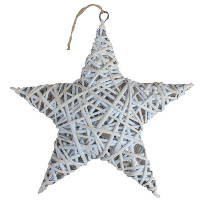 Godalming Wicker Star Shaped Hanging Sculpture