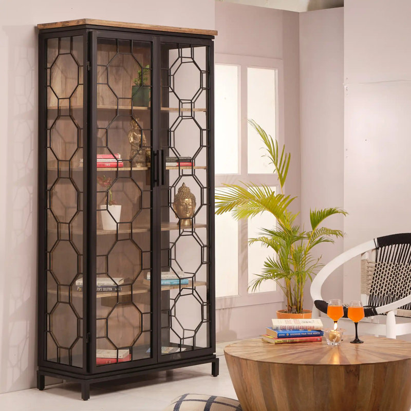 Armoire haute avec tablette en bois Mariani
