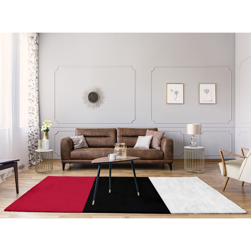 Tapis de zone rouge/noir, Rectangle 9 pi x 12 pi