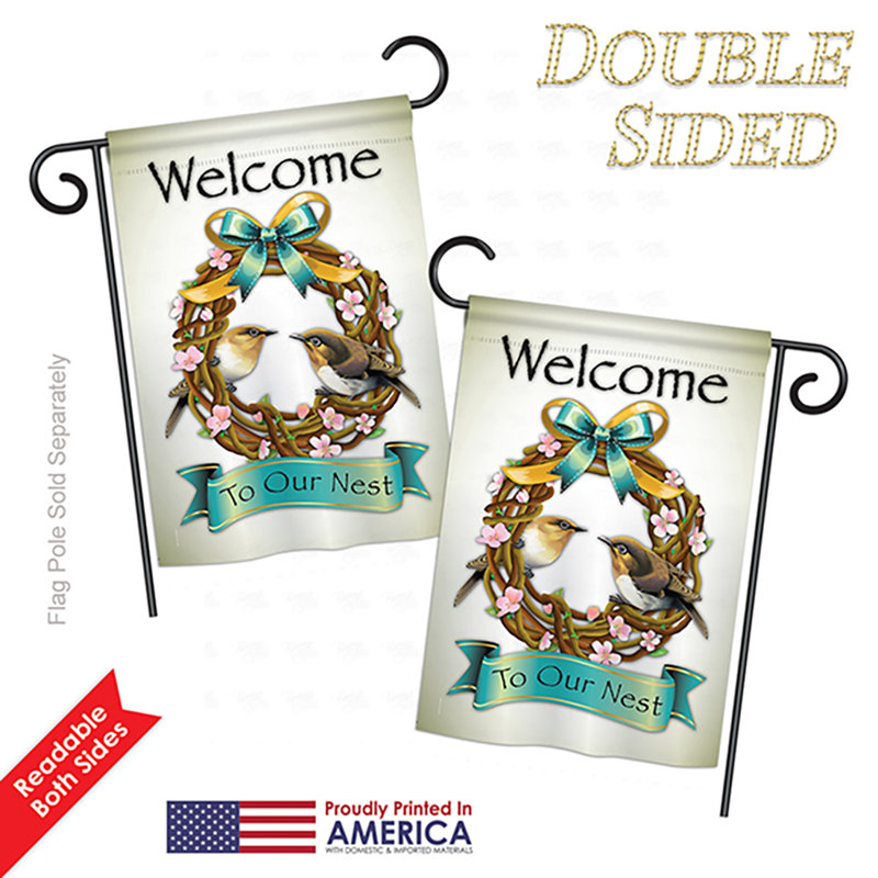 Annelore Double Sided 18.5'' H x 13'' W Polyester Flag Set