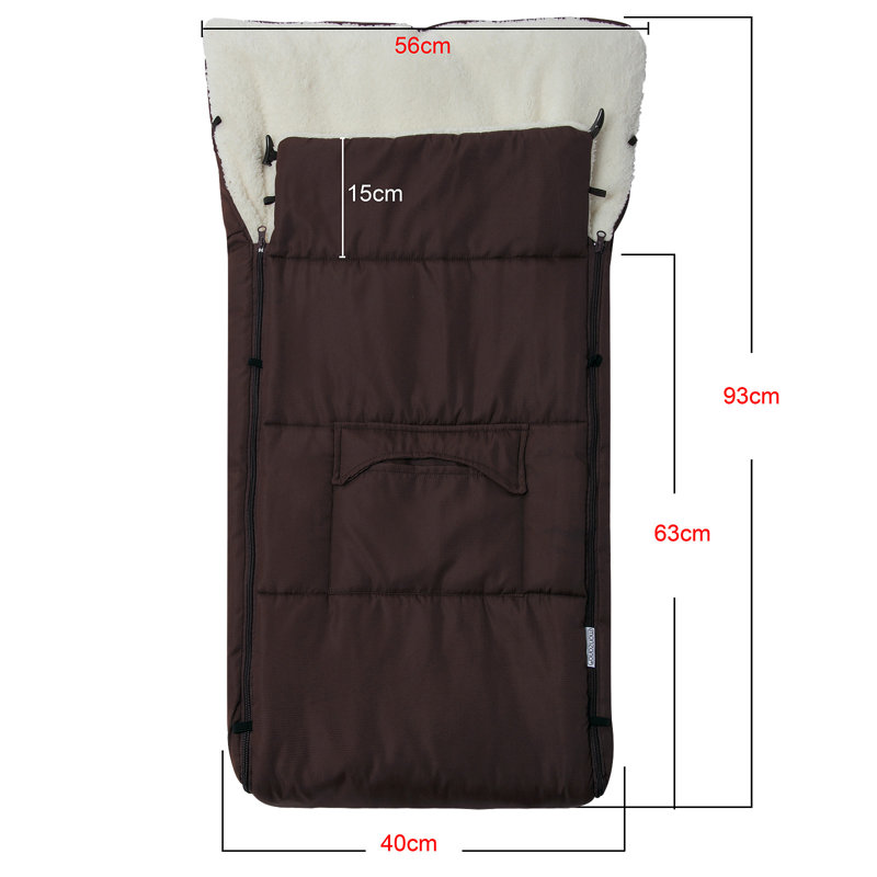 Bayviewpark Polyester Baby Sleeping Bag, Brown/White