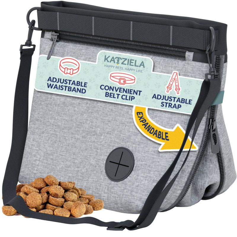 Pochette à gâterie pour animaux Katziela, Gris