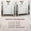 Meuble-lavabo de 36 po en MDF blanc avec comptoir en céramique, 2 tiroirs rabattables et 2 tiroirs standard, armoire de rangement autoportante à tablette réglable-660774746-660774747