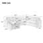 Haven 116.1" U-Shaped Chenille Sectional Sofa Couch with Hidden Storage for Living Room-135274299