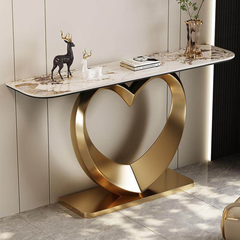 Console en pierre frittée de style Moern., 33.4" H x 59" W x 13.7" D