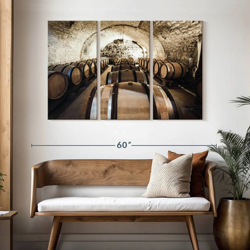 Yarlin Ancient Wine Cellar, 32" H x 50" W