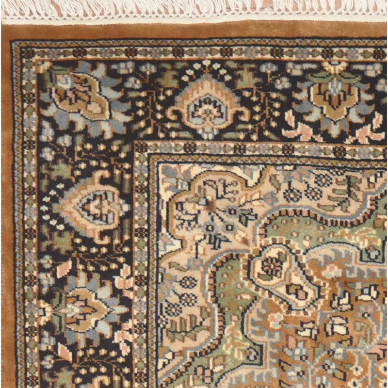 Tapis en laine noué à la main Indo Kashmiri
