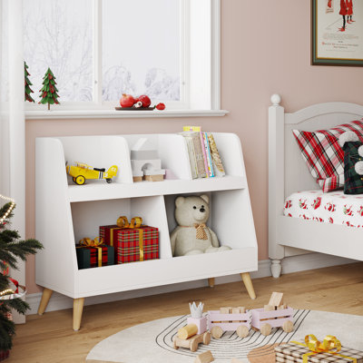 Allya Multi-Cubby Bookcase with Toy Storage