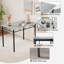 Ensemble de table de salle à manger rectangulaire avec 4 chaises-2090503417
