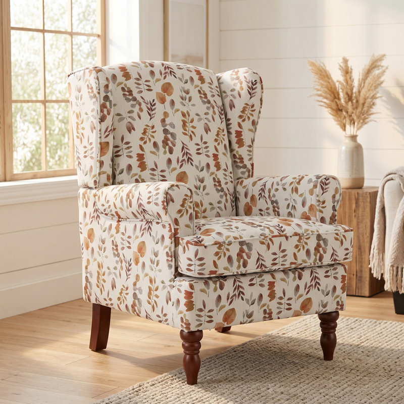 Chaise d'appoint moderne, Jaune/brun