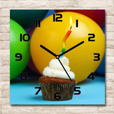 Glass Wall Clock