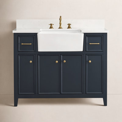 Aisa 42" Pine Single Bathroom Vanity