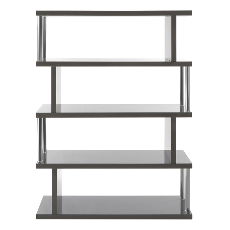 Matson 160cm H x 120cm W Solid Wood Standard Bookcase, Grey