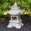 Statue de jardin 13,5 po gris foncé