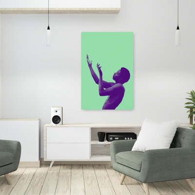 Contemporary Art Abstract Dreamy Contemporary Violet Art