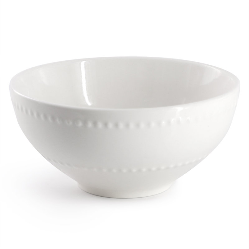  Genevieve 12 Piece Stoneware Dinnerware Set in White, Service for 4