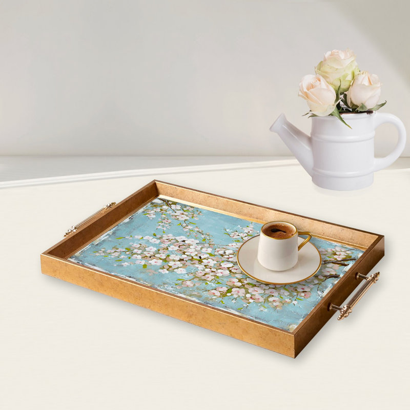 Elegant Glass Tray, 19.7 x 11.4 x 1.4 inches | 100% Durable Glass Construction | Easy to Clean with Damp Cloth | Ideal for Serving, Decorative Display, and Organizing | Stylish Addition to Home Décor