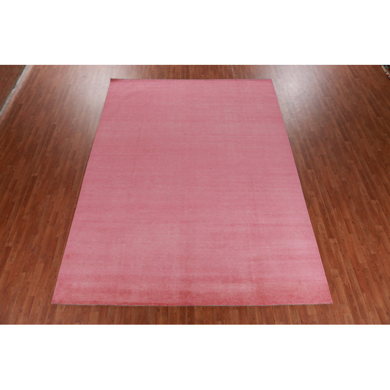 Tapis rose Gabbeh 9x12