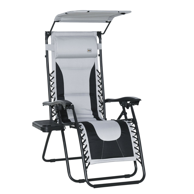 Outdoor Lounge Chair, Light Grey