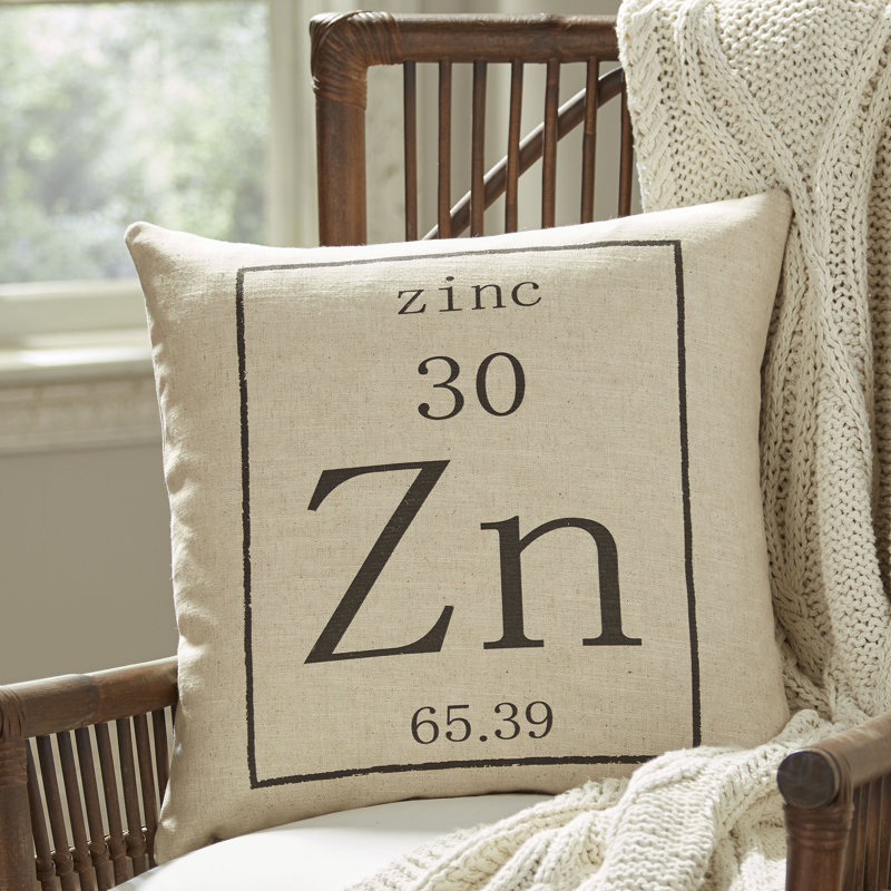  Zinc Periodic Table Pillow Cover