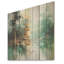 Vert et blanc, échos de forêt - Art mural en bois de forêt sur bois de pin naturel-2142412508