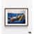 Cadre photo brun simple avec passe-partout