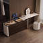 Coiffeuse avec miroir lumineux, 6 tiroirs