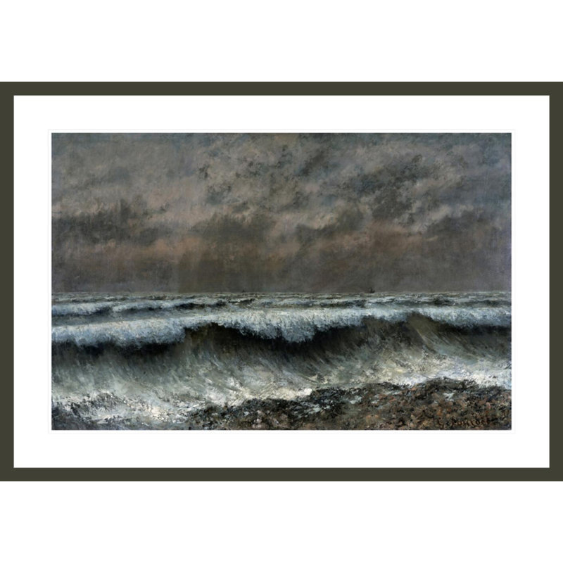 The WaveGustave Courbet, impression giclée encadrée, H 29,46 po x l 41,5 po