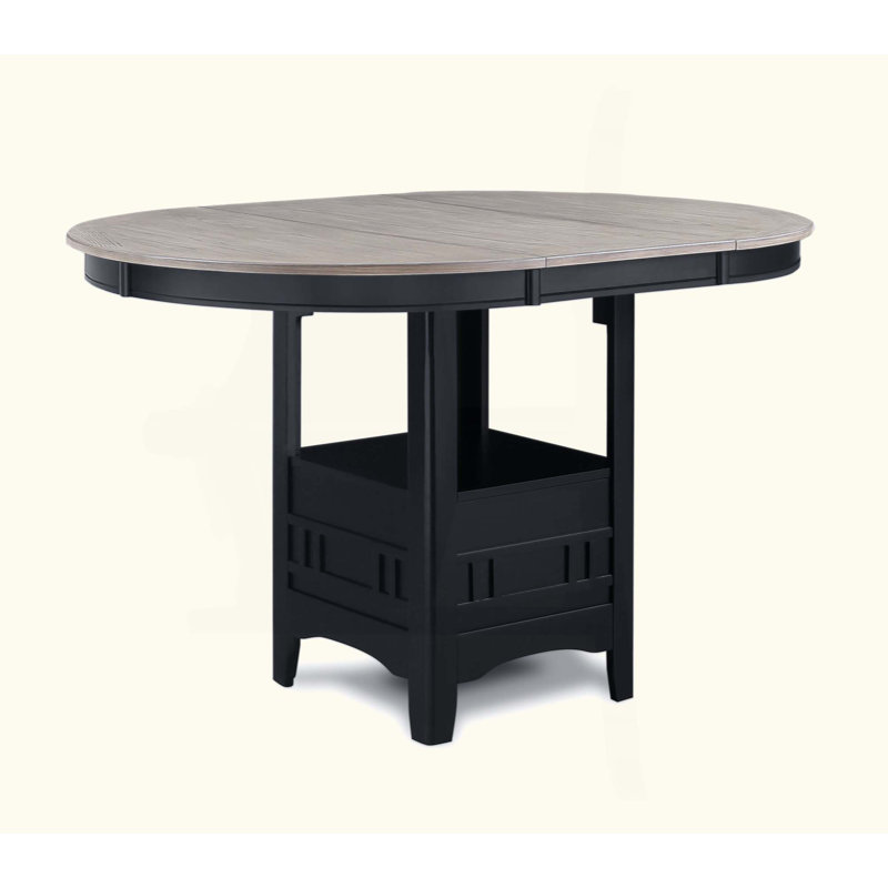 Table de salle à manger Casual, Noir anthracite, Noir anthracite