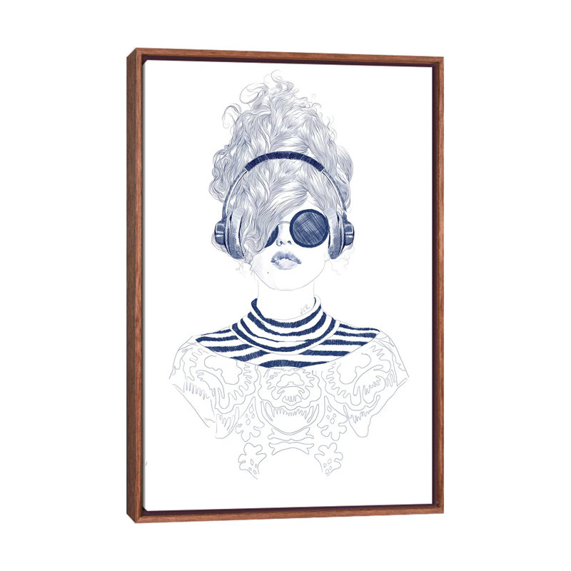 Groove Baby 1 Piece Painting on Canvas, 101.6 cm H x 66.04 cm W, Classic Brown Wood Framed