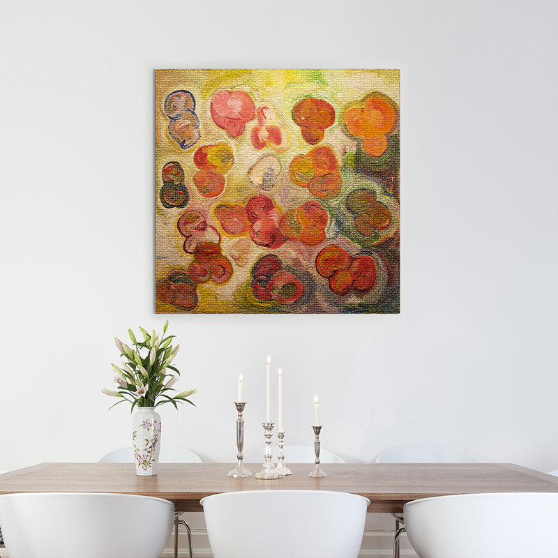 Textured Particles Painting by Irina Gorbman, 24" H x 24" W