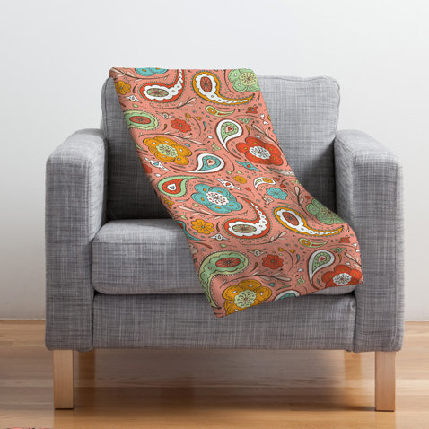 Jeté motif cachemire adora Heather Dutton
