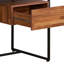 Bureau à 1 tiroir en noyer et sable noir (bureau)