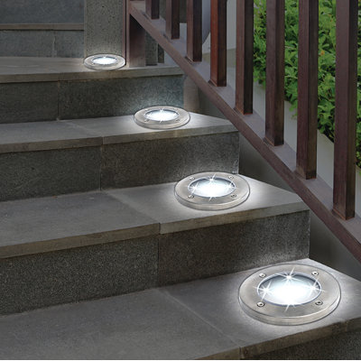 Solar Powered Integrated LED Pathway Light Pack