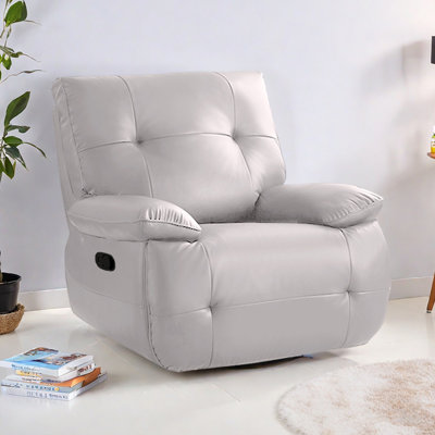 Quanetta Modern Faux Leather Multi-Functional Recliner