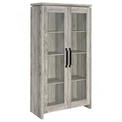 Armoire haute en bois d'ingénierie Myerson Grey Driftwood