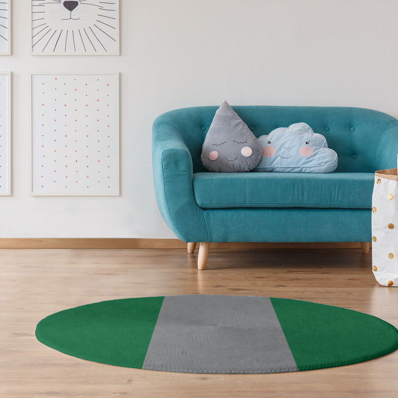 Chenille Indoor Rug, Round 5'