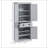 72" Kitchen Pantry Storage Cabinet, Traditional Freestanding Cabinet with 4 Doors-67958548