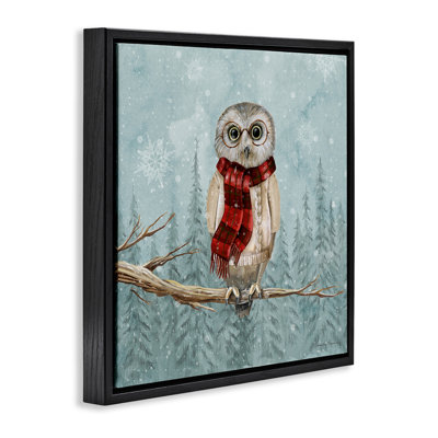 «Winter Woodland Owl Floater», art mural par Danielle Murray