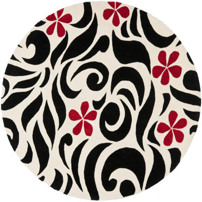 Avayah Hand Tufted Wool And Viscose Floral Rug