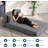 4-in-1 Folding Sofa Bed & Chair Bed, Convertible Sleeper Loveseat with Pillow, Dark Grey Floor Lounge